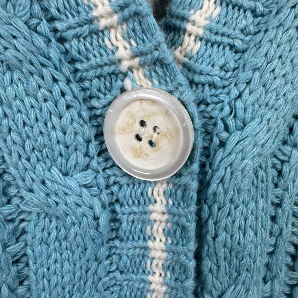 Taylor Swift 1989 Cardigan Blue Seagull Chunky Knit Sweater - Picture 5 of 9